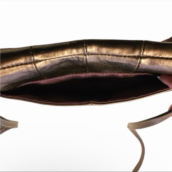 Coach Soho shoulder bag bronze metallic leather purse - Picture 5 of 6